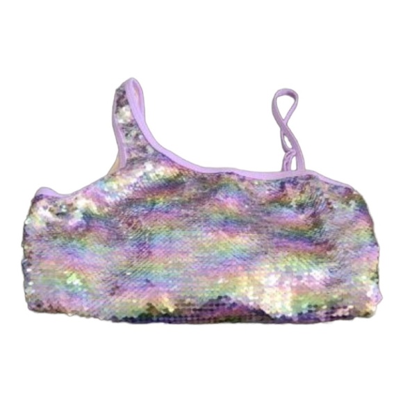 SHADE Critters Palm Beach Mermaid Sequin Bathing Suit Size 14 - Picture 2 of 3